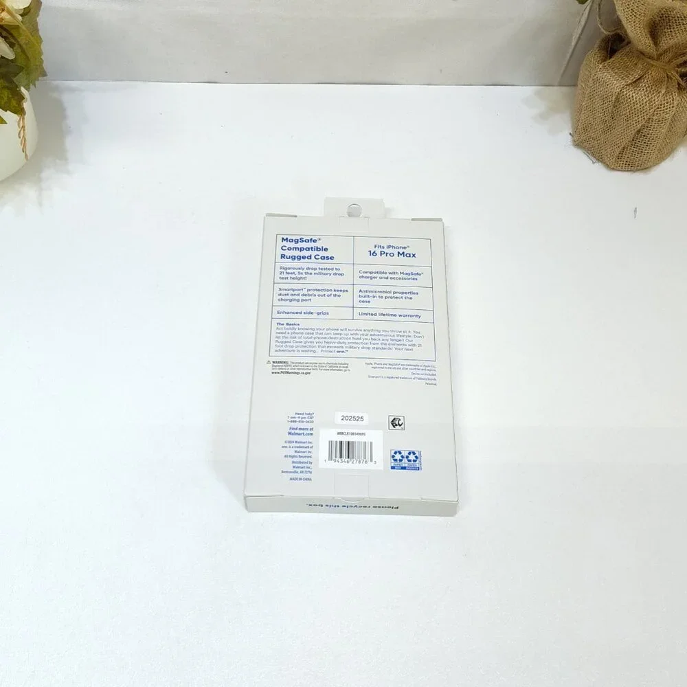 Protect Onn iPhone 16 Pro Max MagSafe Compatible Rugged Case 21' Drop Tested NIB